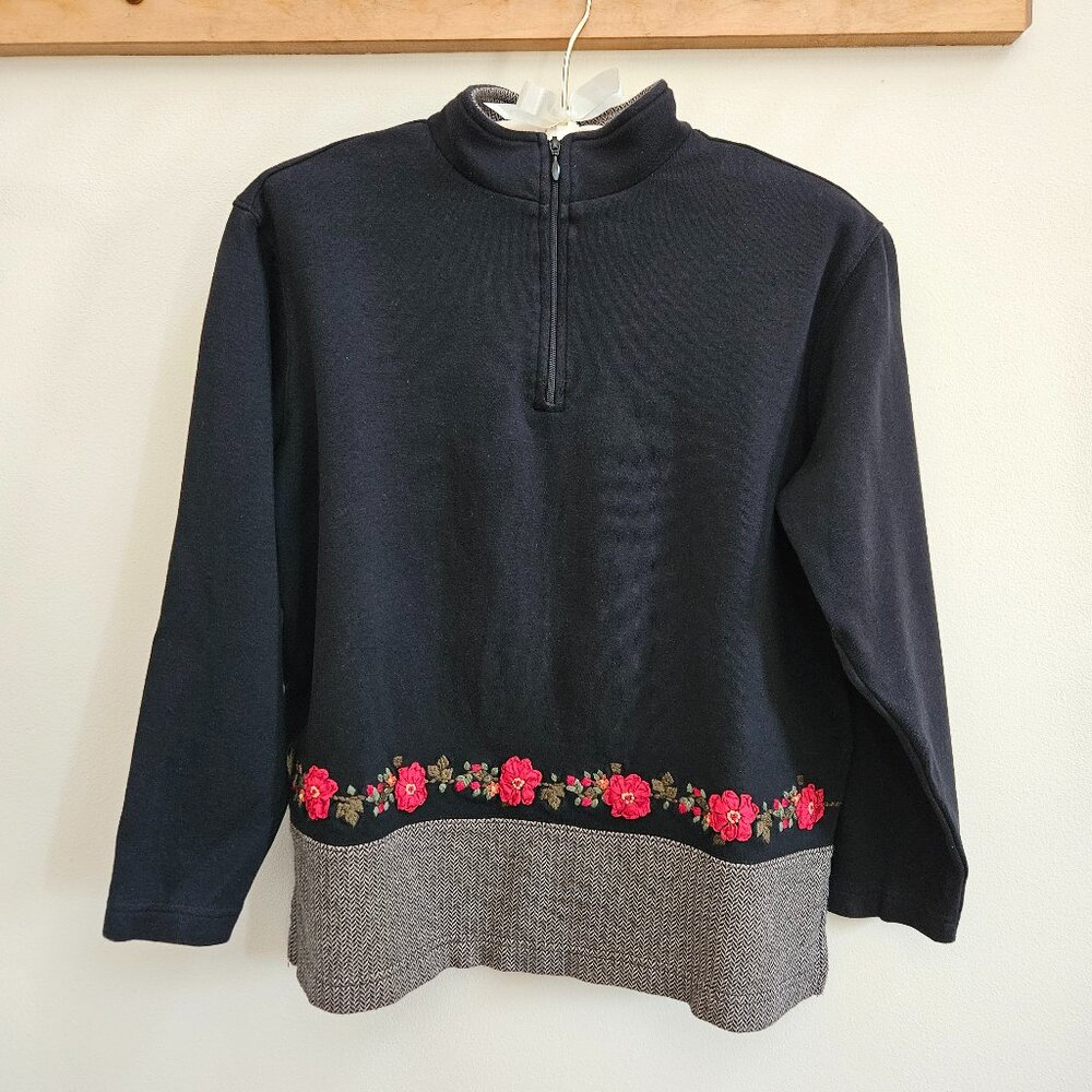Quarter-Zip Pullover Petite Small